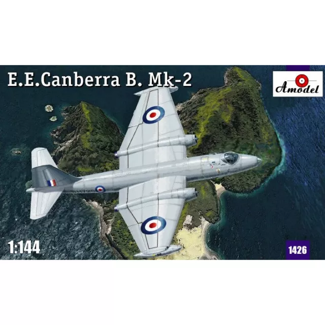 E.E.Canberra B. Mk-2 Scale Aircraft 1/144 - Plastic model kit AMODEL 1426