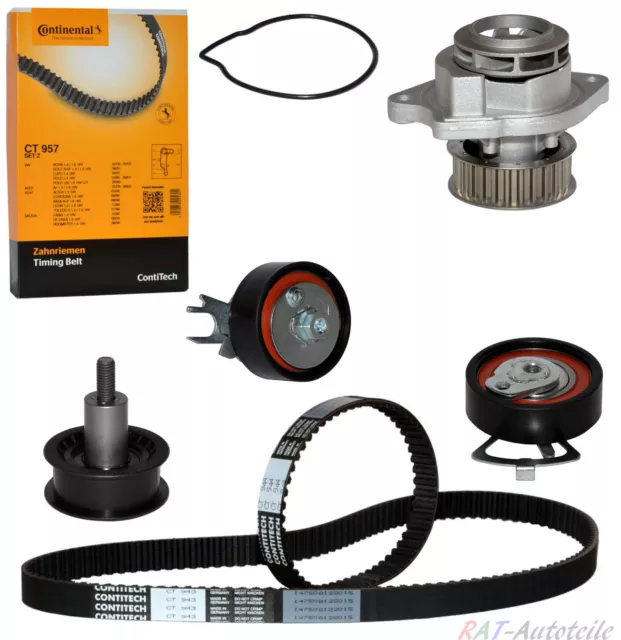 Wasserpumpe + CONTITECH CT957 Zahnriemen+Satz+SEAT SKODA VW 1.4 1.4 16V Motoren