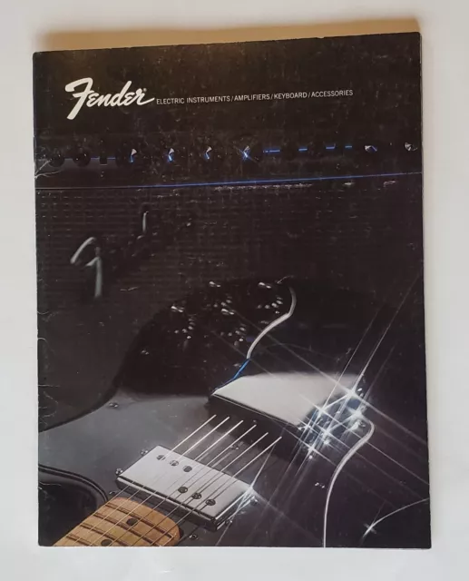 FENDER GUITARS amplifiers 1972. 65 page CATALOG CBS Telecaster Rhodes Keyboard