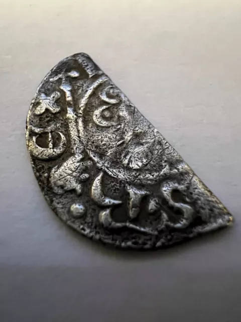 Henry III Silver Short Cross Cut Half Penny: Type S1355 6c: RAUF.ON.LUNDE