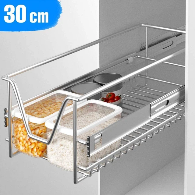 Cassetto Telescopico con Binari Cestello Mensola cucina Estraibile in Acciaio