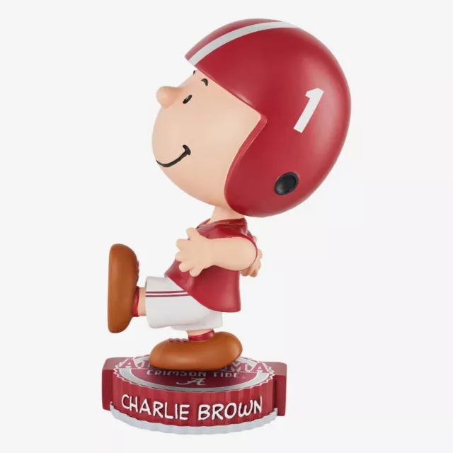 Charlie Brown Alabama Crimson Tide 2023 Peanuts Bighead Bobblehead NCAA College