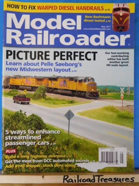 Model Railroader Magazine 2017 May Picture perfect Enchance streamlined pass car
