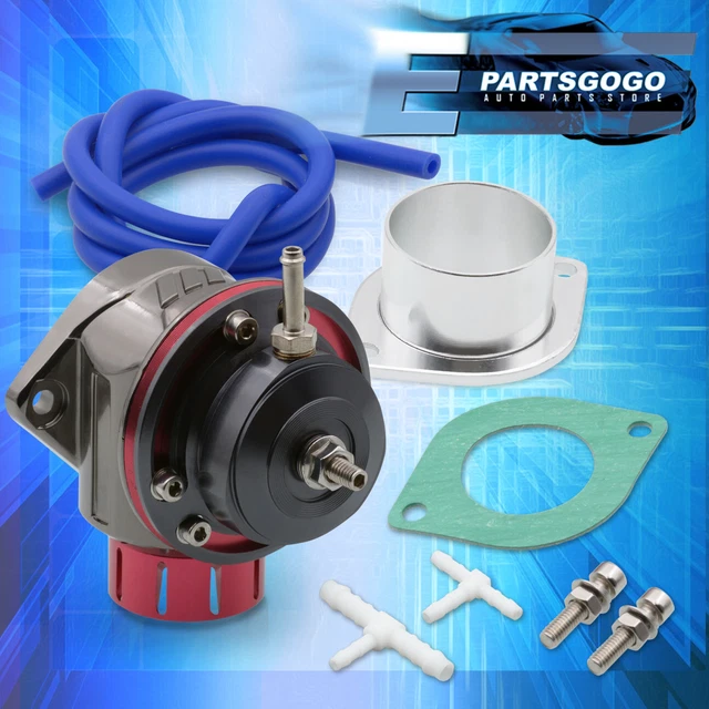 Jdm Anodized Red Lip Aluminum Turbo Charger Blow Off Valve Bov Pipe