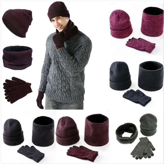 con berretto Inverno caldo Sciarpa in pile Set di guanti con sciarpa e cappello