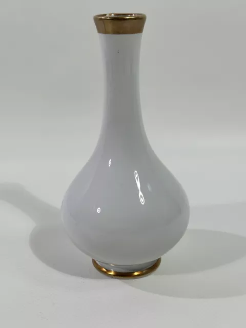 Vintage Miniatur Vase Royal Porzellan Bavaria Retro Deko Blumenvase Goldrand HLF