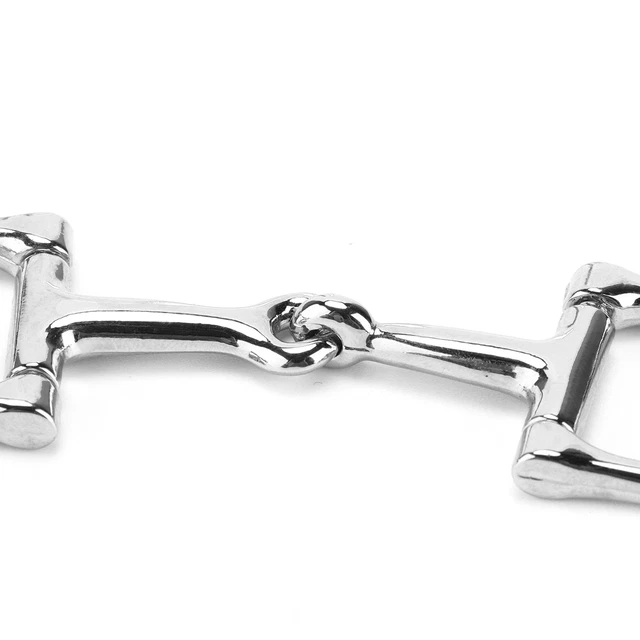 DShaped Snaffle Keychain Durable Silver DRing ZineAlloy Horse Snaffle Bits K AP9