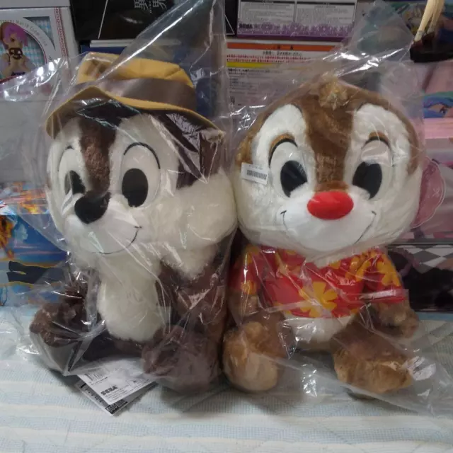 Disney CHIP and DALE Daisakusen Rescue Rangers Special Plush Set 30cm Cute goods