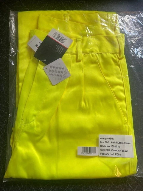 Pantaloni Arco Hi-Vis 44"" VITA 32"" GAMBA nuovi di zecca sigillati