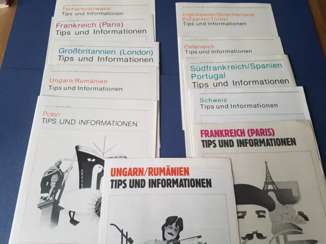 DB Deutsche Bundesbahn 11 Fahrplan Auslandsreisen Tips und Informationen 1983 87