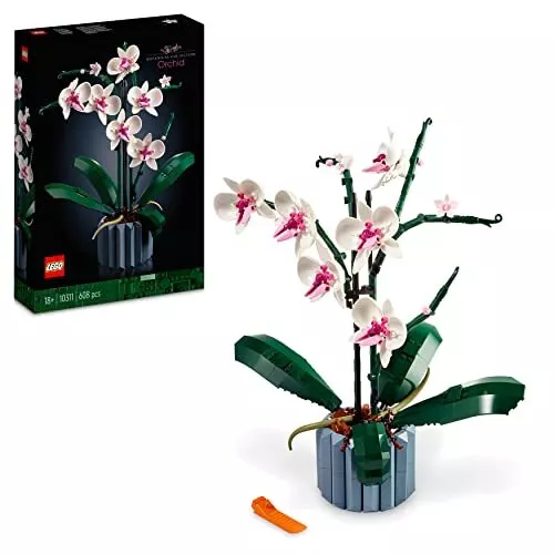 LEGO 10311 Icons Orchid Artificial Plant Building Set with Flowers, Home Décor A