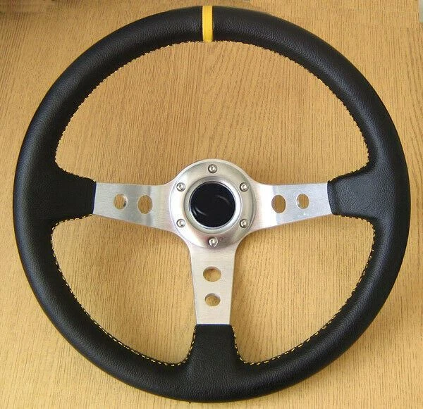 Simoni Racing Moyeu De Volant Sur Mesure Mercedes W201 W123 W124 W126 W140 W107 W129 R129 – Noir