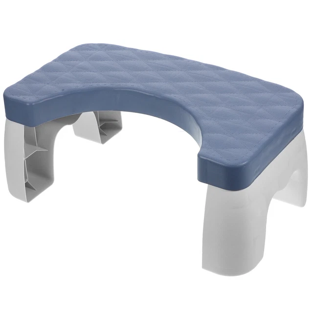 Sgabello Per WC Regolabile - In Legno E Ferro, Pieghevole, Per Comfort In Bagno - Foto 5