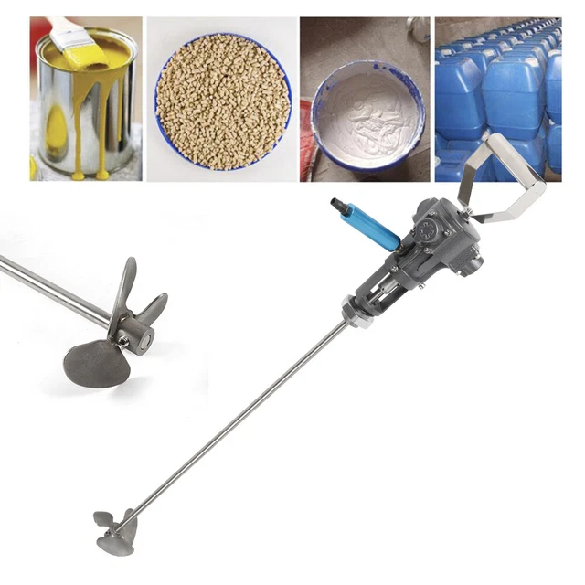 Pneumatic 5 Gallon Paint Coating Mixer Shaker Air Blender Stirrer Stainless 20L