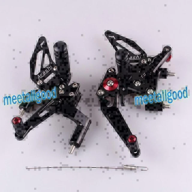 Piedini rearset CNC set posteriore per DUCATI 1199 899 alluminio moto nero