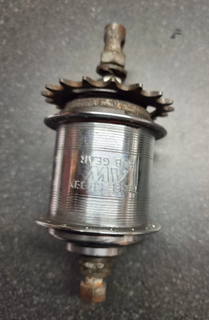VINTAGE STURMEY ARCHER AW 3 Speed Rear Hub October 1990 36H #8853 £16. ...