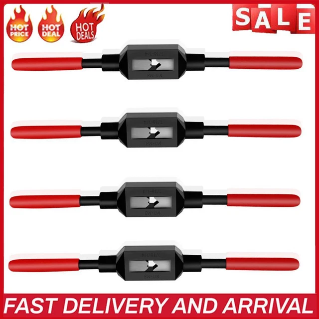 Adjustable Carbon Steel Thread Tap Wrench Holder Hand Tapping Tools for Taps Die
