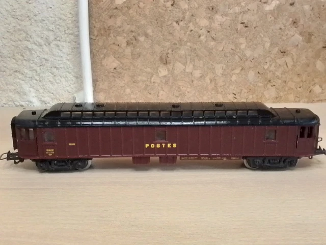 Wagon Postal SMCF HO Paris Lyon SNCF époque 3 - Métal Avec Boîte