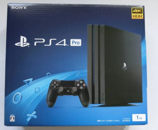 SONY PS4 PLAYSTATION 4 Pro Jet Black 1TB Console CUH-7200BB01