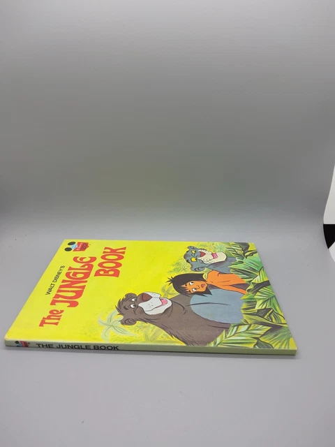 Vintage 1974, The Jungle Book - Walt Disney's The Wonderful World Of Reading, HC 3