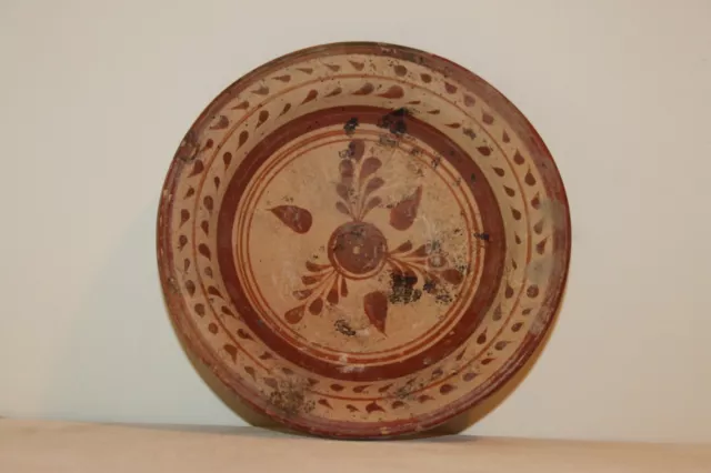 ANCIENT GREEK HELLENISTIC POTTERY PLATE 4/3rd CENTURY BC