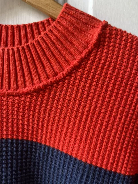 Liz Claiborne vintage color block  turtleneck sweater 100% Cotton XL Y2k 90s