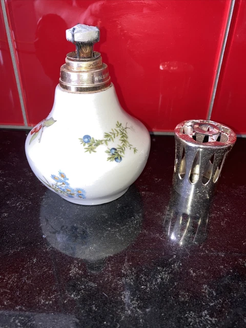 Lampe Berger Paris – Porcelaine, Décor Floral, N°32 (très Bon état, Micro-rayures)