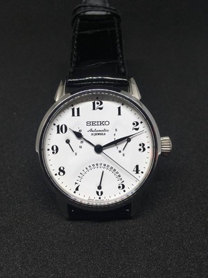 seiko presage white enamel dial