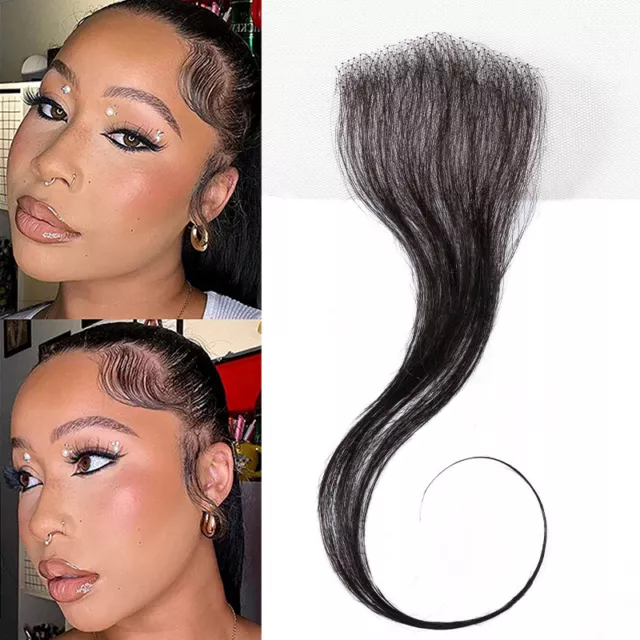 Seamless Lace Baby Human Hair Stripes Baby Hair Edges for Black Women Hand-tied