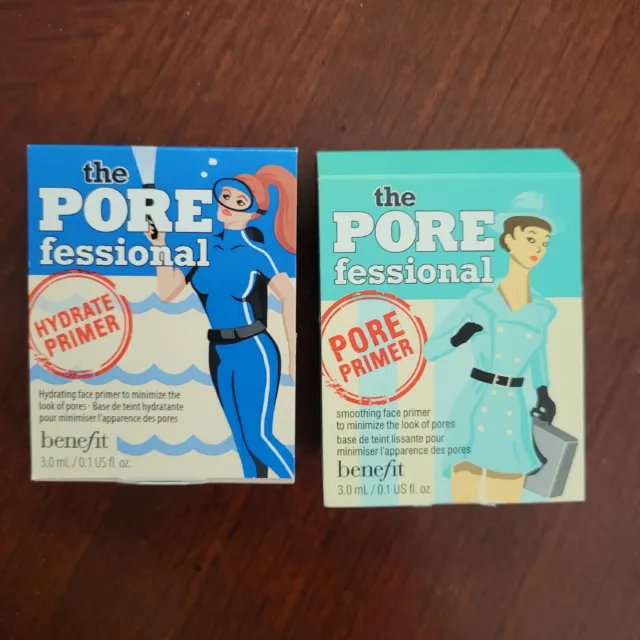 2 Benefit The POREfessional Pore Smoothing Face Primer 0.1fl oz/3ml New in Box
