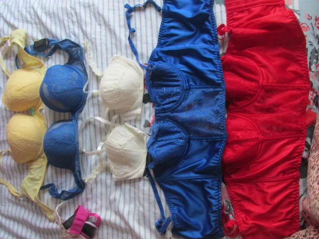 Job Lot 5 Padded Underwired Bras Size 34B Primark X2 Reger George Marks& Spencer