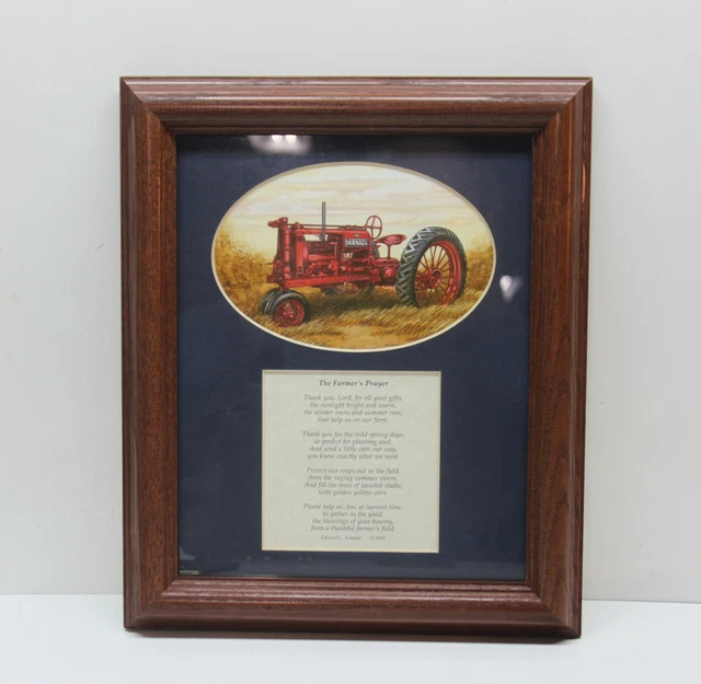 🚜 Framed Farmall Tractor F-12 1932-38 Print by Edward Schaefer - Signed (REAL)