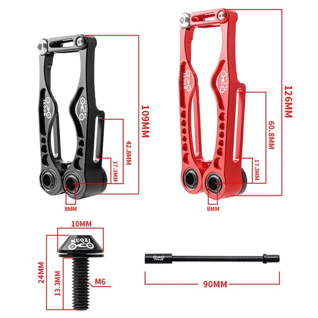 Jeu D'étriers De Frein VTT/Vélo - Freins V-Brake - Noir - Universels