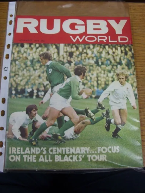 Nov-74 Rugby World Magazine: Volume 14 Number 11 - Irelands Centenary? Focus on