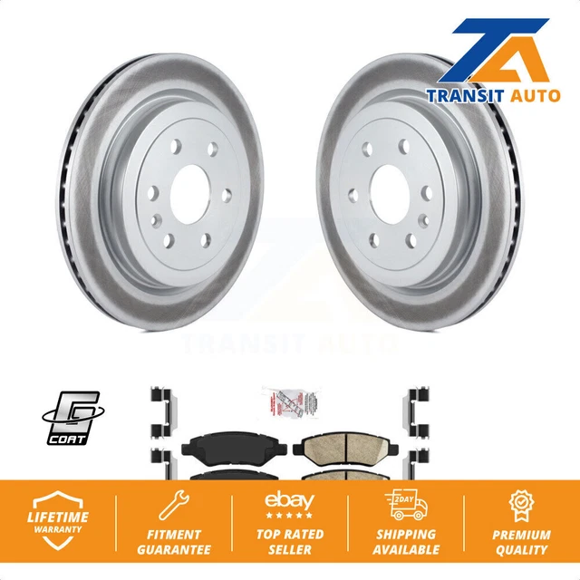 Rear Coat Disc Brake Rotors Integrally Molded Pad Kit For Cadillac SRX Saab 9-4X