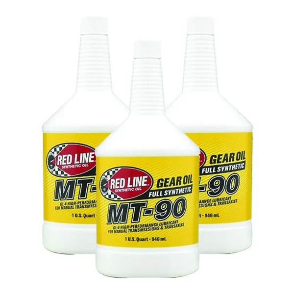 Red Line 50304 MT-90 75W90 GL-4 Gear Oil 1 Quart (Pack of 3)