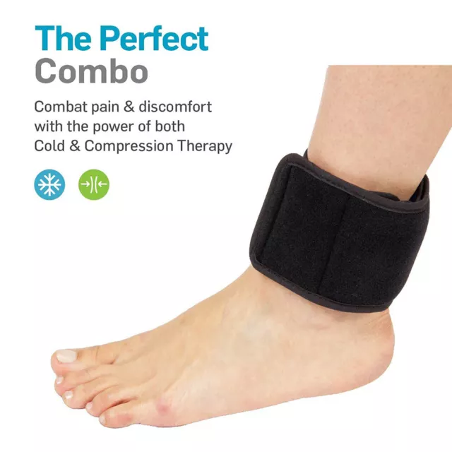 With Strap Therapy Gel Wrist Pain Relief Compress Injuries Cold Pack Wrap