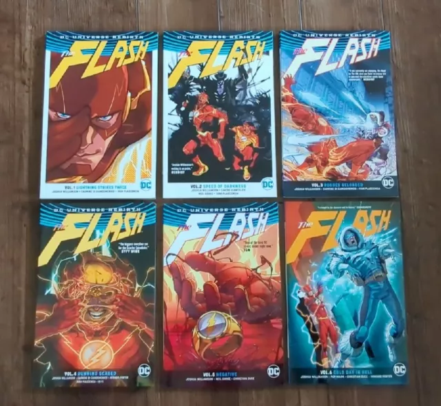 The Flash Vol 1-6 Tpb Lot Rebirth Williamson Omnibus
