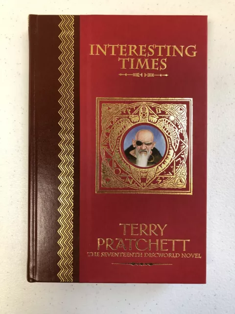 Rare Terry Pratchett Discworld hardback Unseen Library INTERESTING TIMES