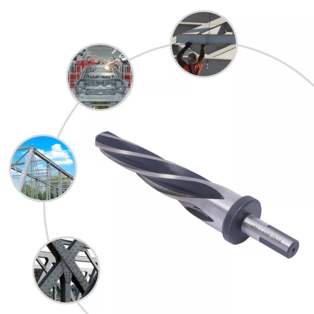 New 1-1/16" Tapered Bridge/Construction Reamer 3-Flat Shank Safety Stop Collar