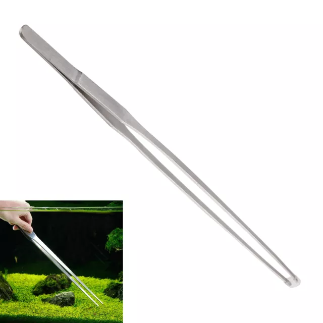 27cm Aquarium Maintenance Live Plant Straight Long Tweezer Fish Tank Cleaning