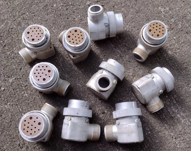 Lot of 10 Cannon NOS SK-C16-23 1/2" Connector 16 pin  TCS Transmitters