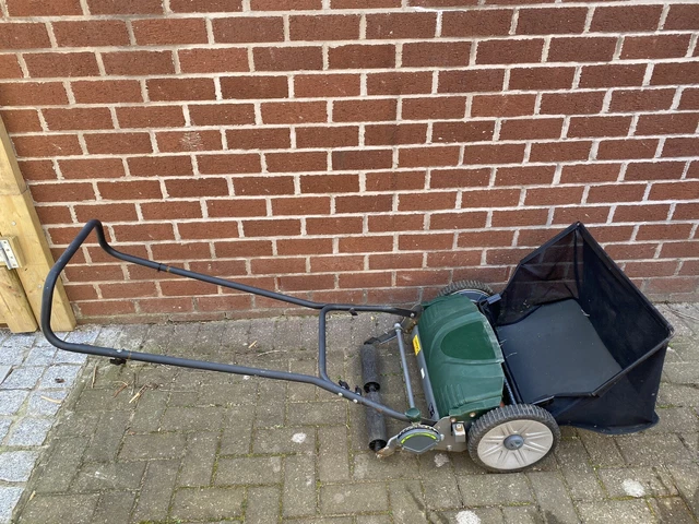 WEBB MANUAL HAND push lawnmower 18 45cm used 10.00 PicClick UK