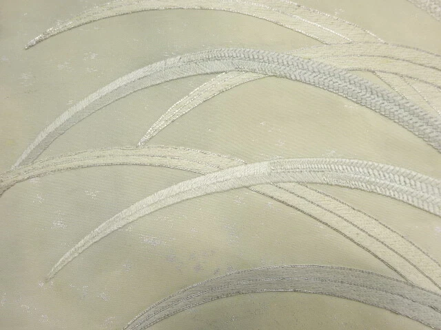 6539788: Japanese Kimono / Antique Nagoya Obi / Embroidery / Haze & Grass