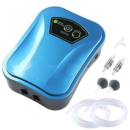Lithium Battery Powered Portable Aquarium Air Pump, USB Rechargeable Fish Tan...