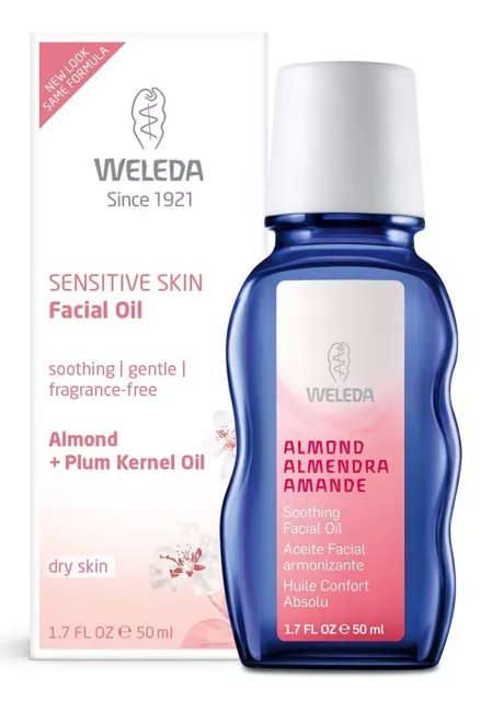 Weleda Almond Soothing Facial Oil 50ml-3 Pack