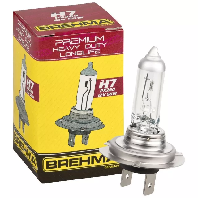 BREHMA Premium H7 HD LL Heavy Duty Longlife Car Lamp 12V 55W