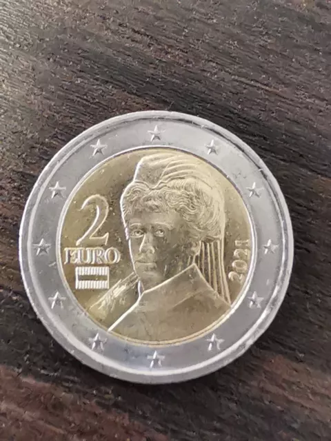 Moneta 2 Euro Austria 2021 Bertha Von Suttner