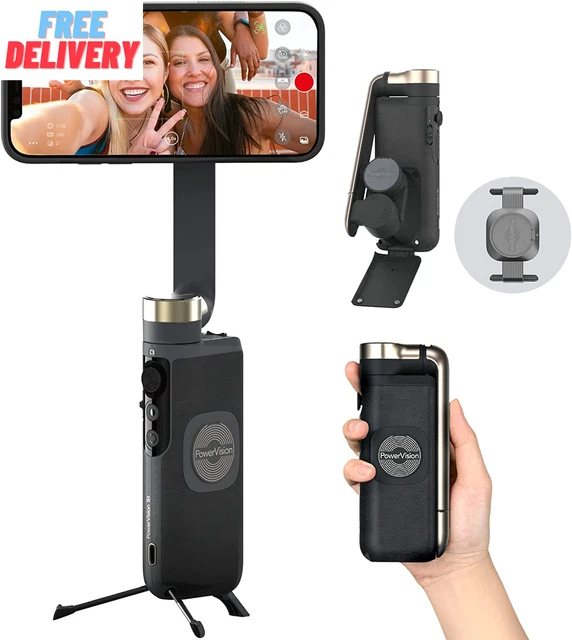 S1,Smartphone Gimbal - Portable, Wireless Charging, 3-Axis Stabilization, Face T