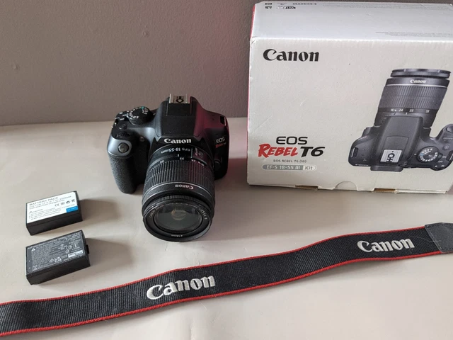 CANON EOS REBEL T6 Kiss X80 Overseas Version Lens Kit £308.94